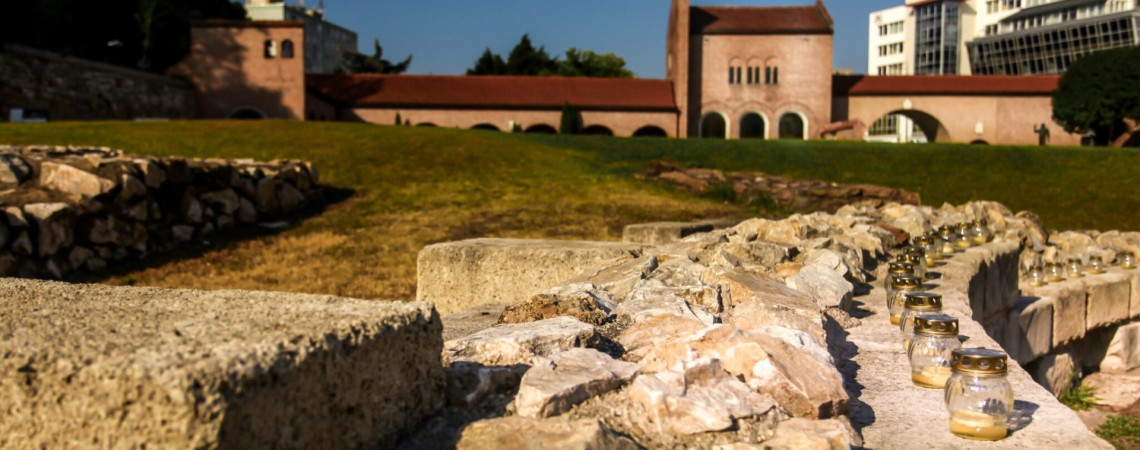 The Medieval Ruin Garden of the Coronation Basilica
